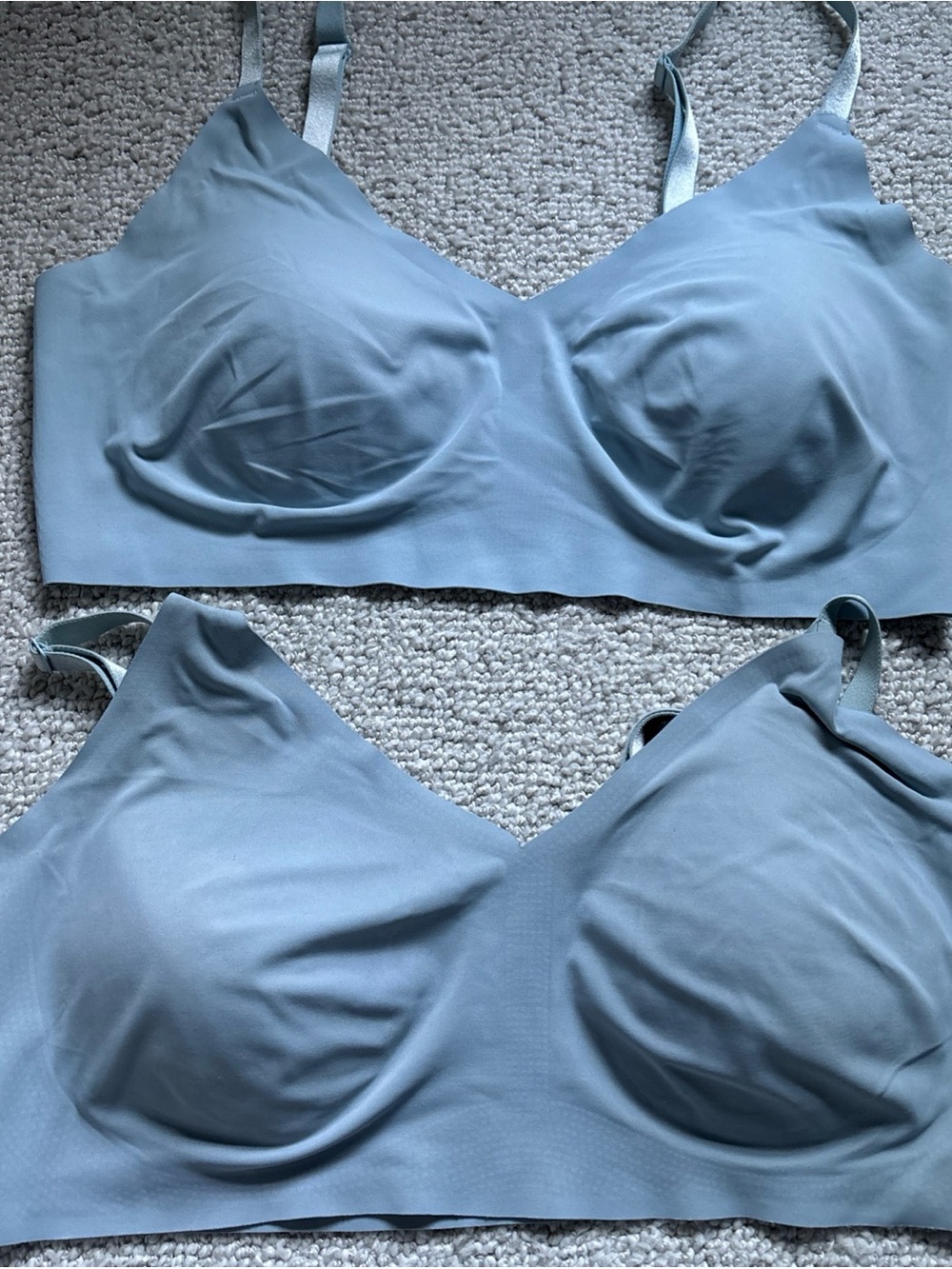 Calvin Klein Seamless Light Blue Wireless Comfort Bra lot of 2